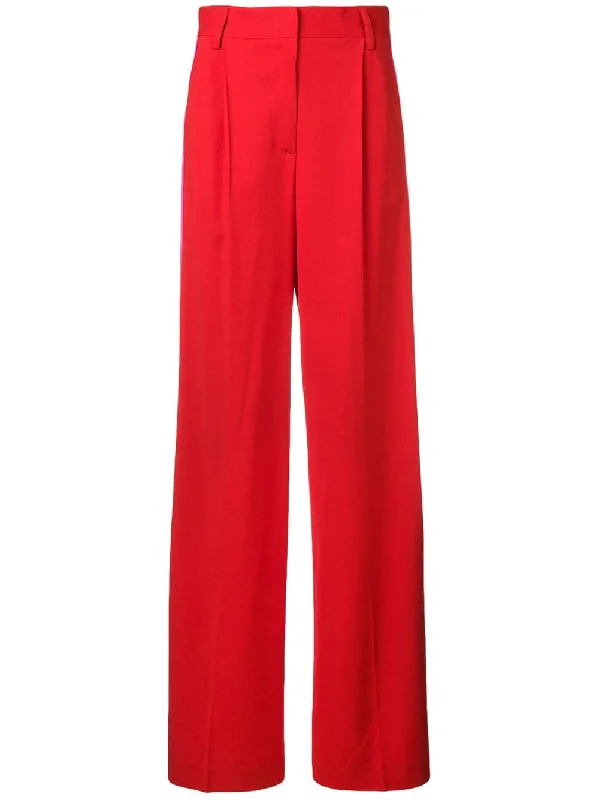 side stripe wide-leg trousers Trousers cozy comfortable