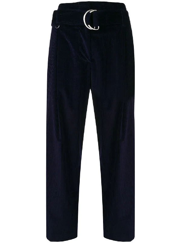 D-ring belted corduroy trousers Trousers Review Highly