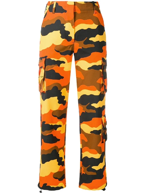 camouflage trousers Trousers Solid Black