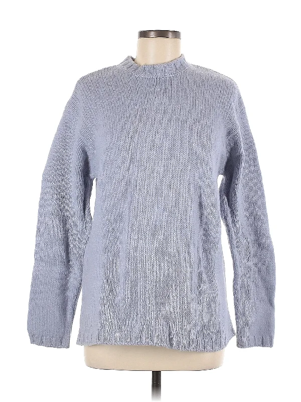 Wool Pullover Sweater Oblong Neck Pullover