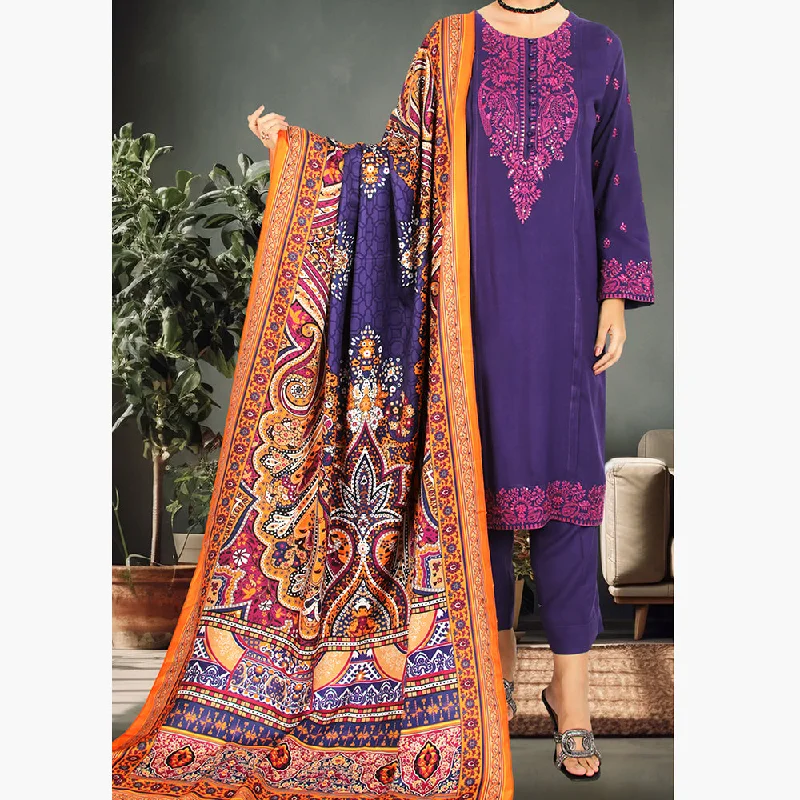 Eminent Dhank Embroidered Unstitched 3Pcs Suit with Herringbone Shawl - 17 Stylish Knit Shawl Wrap