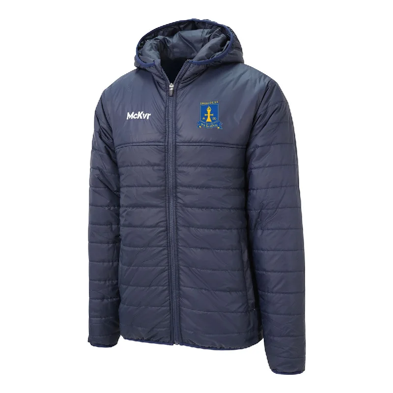 Mc Keever Dromard GAA Core 22 Puffa Jacket - Adult - Navy Nylon Fabric Polyester Fabric Spandex Fabric