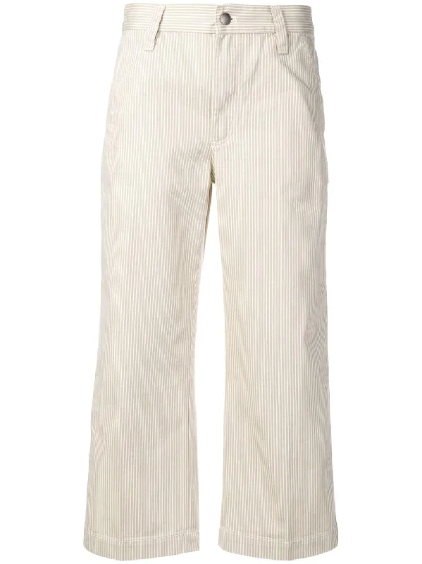 cropped striped trousers Trousers Occasion Special