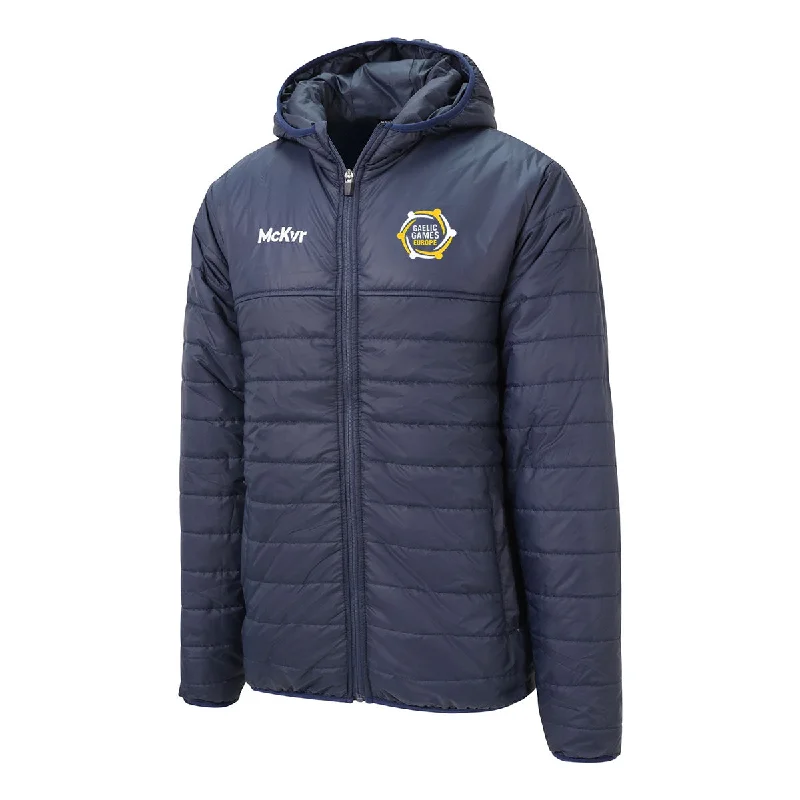 Mc Keever Gaelic Games Europe Core 22 Puffa Jacket - Adult - Navy Satin Jacket Silk Jacket Chiffon Jacket