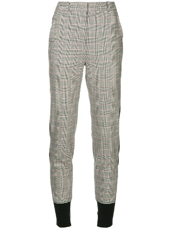 check print tapered trousers Trousers Velvet Soft