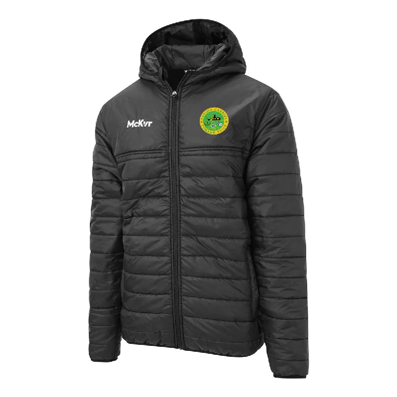 Mc Keever St Gabriels GAA Core 22 Puffa Jacket - Adult - Black Faux Fur Jacket Real Fur Jacket Shearling Jacket