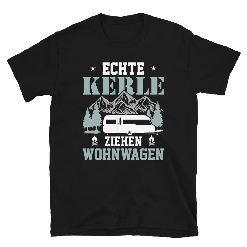 Echte Kerle Ziehen Wohnwagen - T-Shirt (Unisex) Striped Floral Plaid