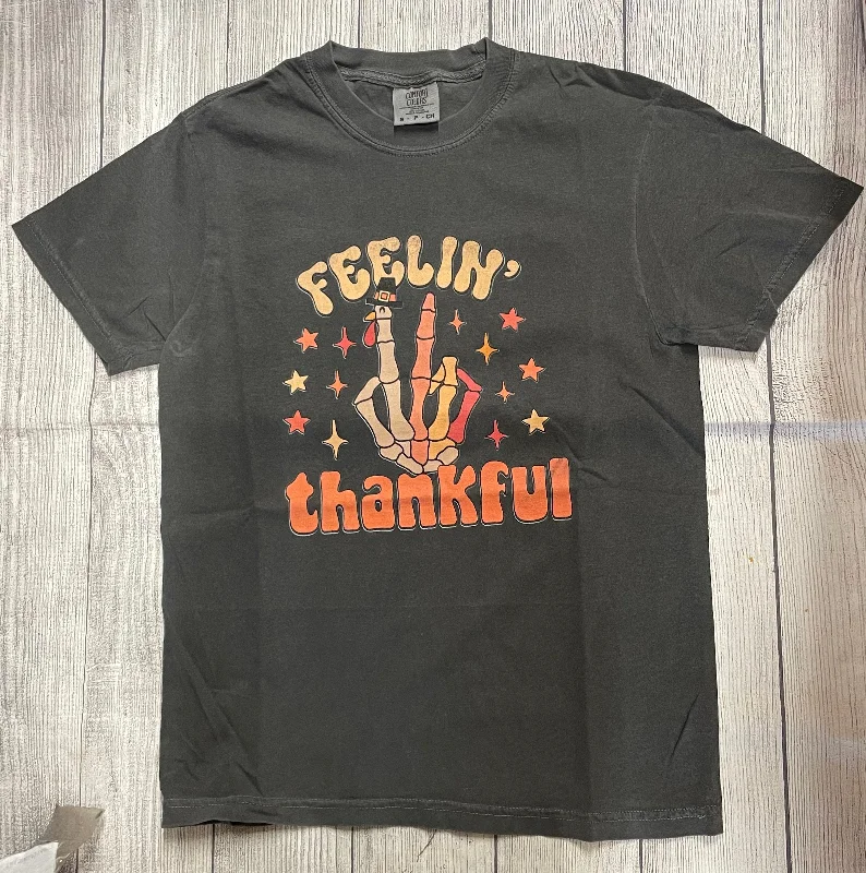 Feelin’ Thankful Tee Collared Crew Neck Turtle Neck