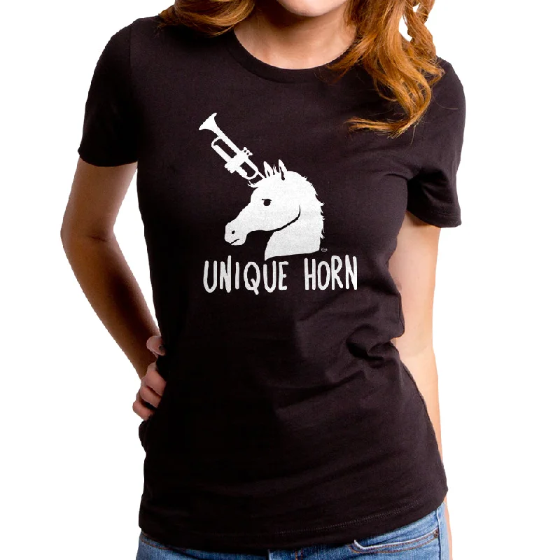 Unique Horn Women's T-Shirt Elasticated Padded Insulated