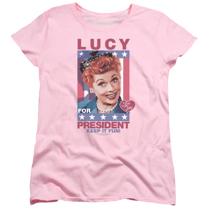 I Love Lucy For President Women's T-Shirt Terry Blend Velvet Blend Canvas Blend