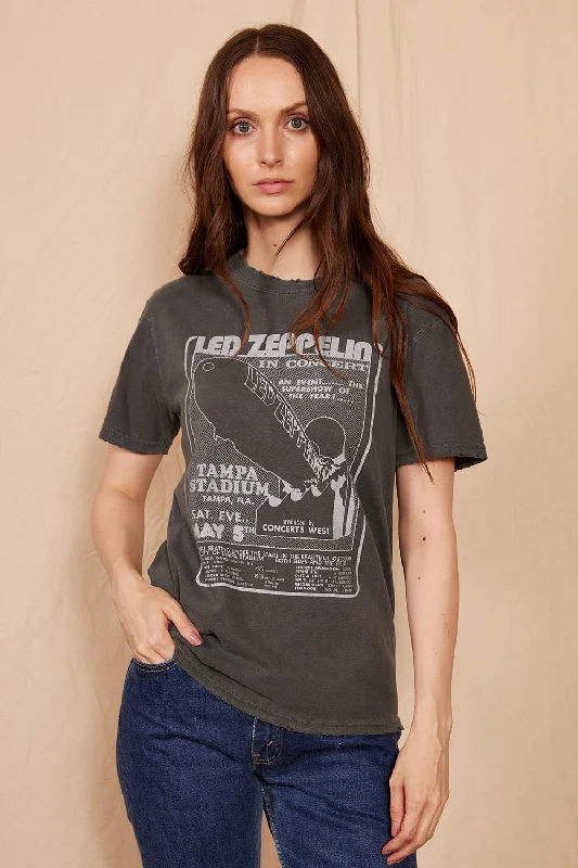 Led Zeppelin 1973 Sunkissed Tee Wool Fabric Cashmere Fabric Tweed Fabric