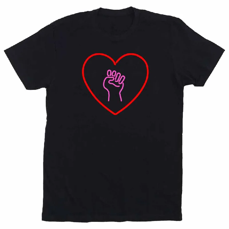 Love As Activism T-Shirt supporting Indivisible Silk Blend Satin Velvet