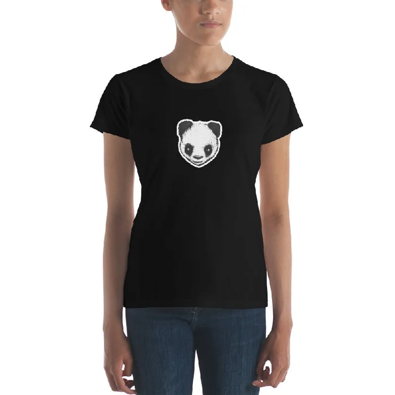 Panda Women's T-Shirt Sequined Glittery Shiny