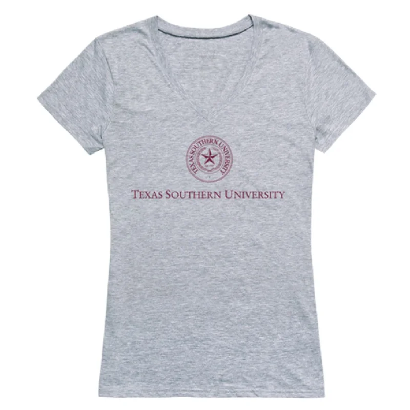 Texas Southern Tigers Womens Seal T-Shirt Oversized T-Shirt Spandex breathable