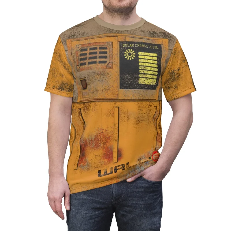 Wall-E Shirt, Disney Pixar Costume Zippered Front Buttoned Front Snap Front