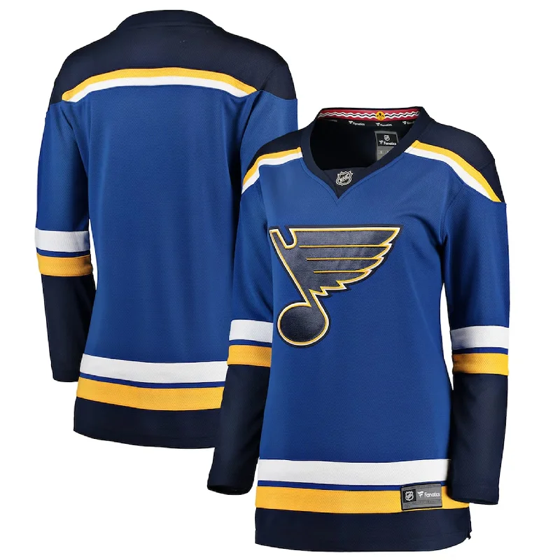 Fanatics Breakaway Womens Home Jersey - St. Louis Blues V Neck Jersey Blouse