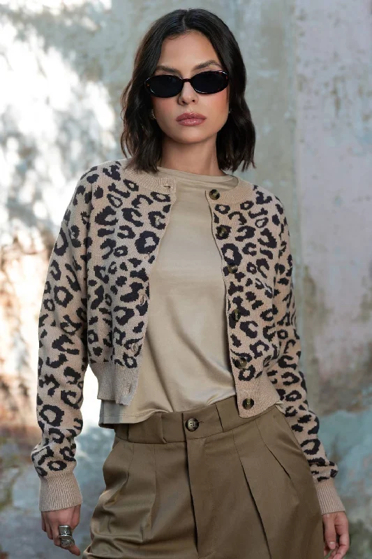 Jersey corto de punto animal print Festive Jersey Tee