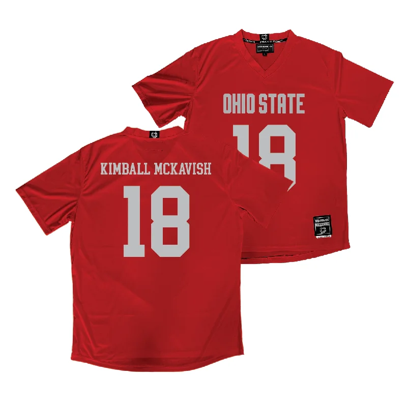 Ohio State Women's Lacrosse Red Jersey - Amani Kimball-McKavish Sustainable Jersey Tee