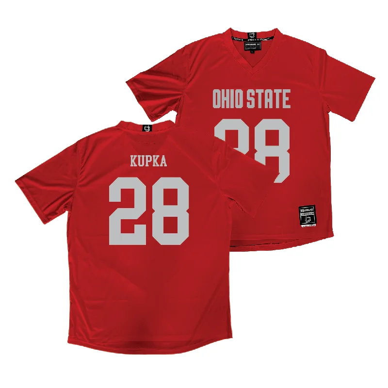 Ohio State Women's Lacrosse Red Jersey - Lexie Kupka Classic Jersey Tee