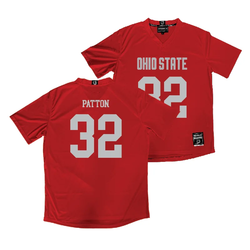 Ohio State Women's Lacrosse Red Jersey - Sophie Patton Cream Jersey Tee