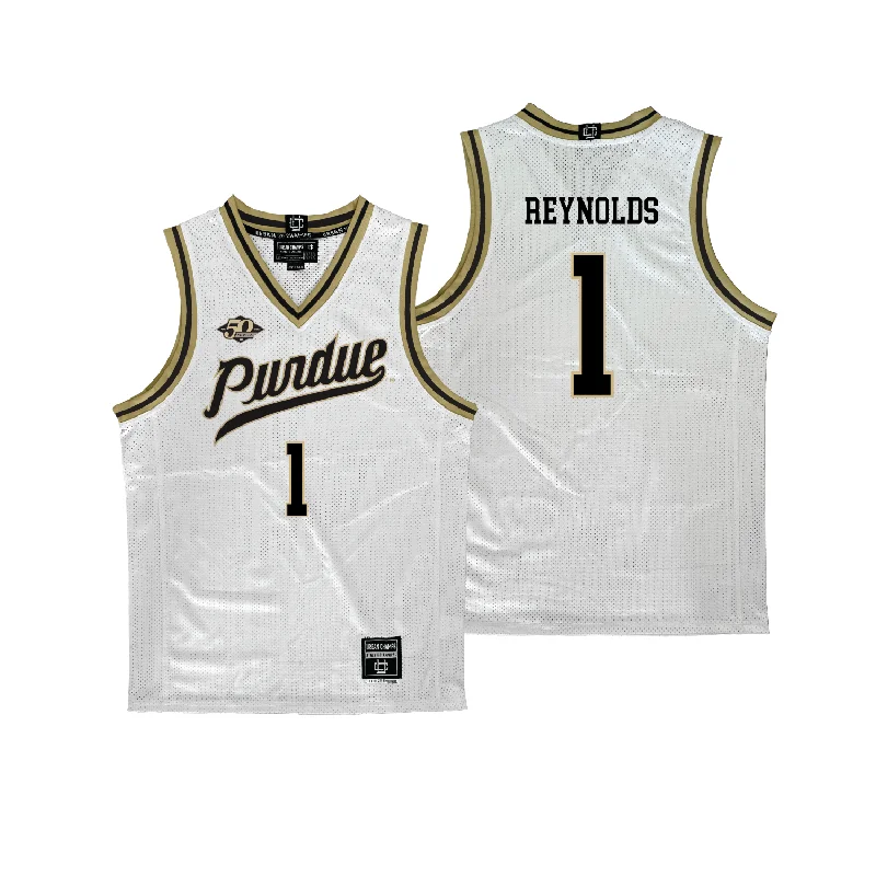 Purdue Women's Basketball 50th Anniversary White Jersey - Mila Reynolds | #15 Trendy Jersey Shirt