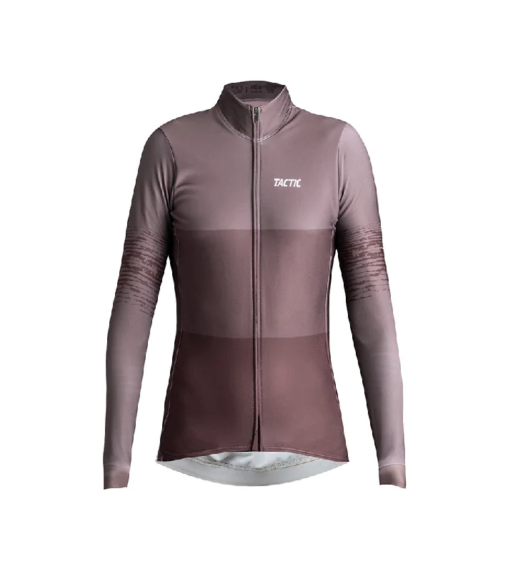 Women's Hard Day Long Sleeve Jersey Brown Retro Jersey Tee