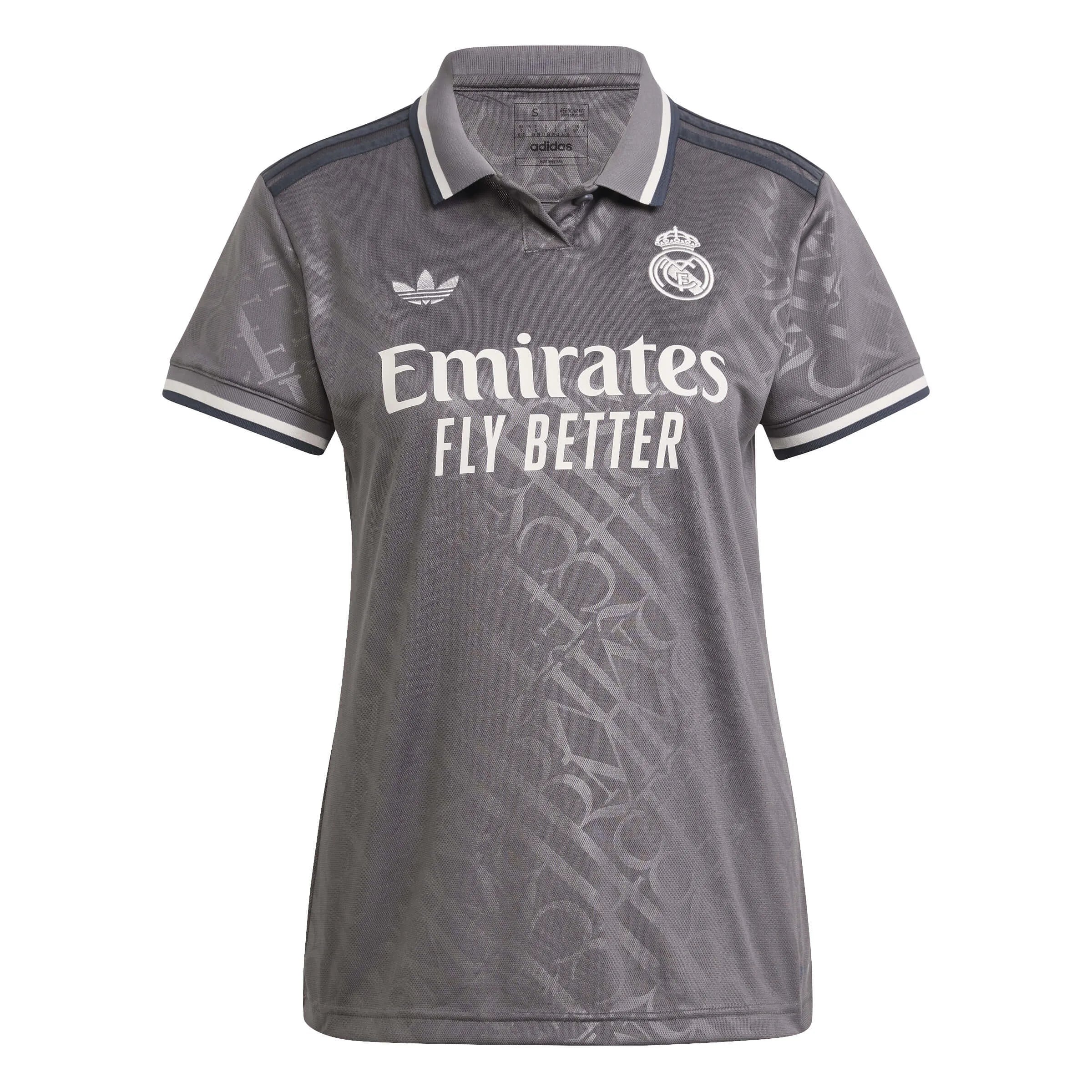 adidas 2024-25 Real Madrid Women's Third Stadium Jersey Gold Jersey Tee