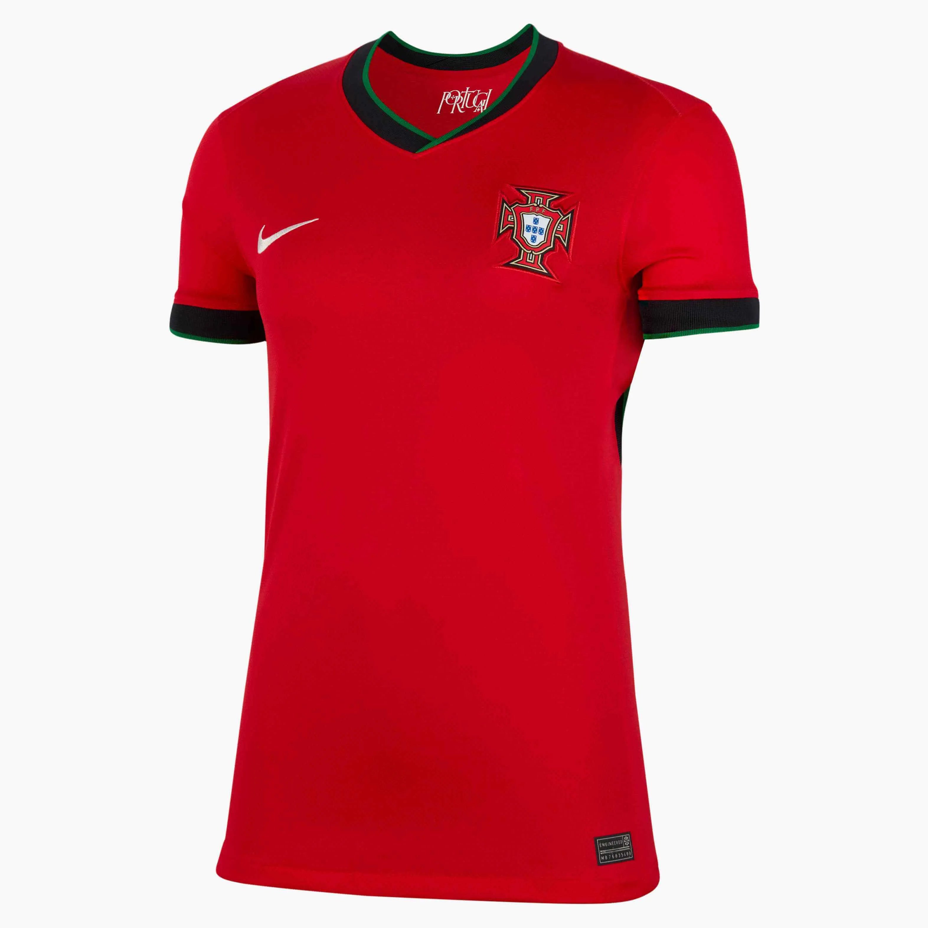 Nike 2024-25 Portugal Women's Stadium Home Jersey Hemp Jersey Tee