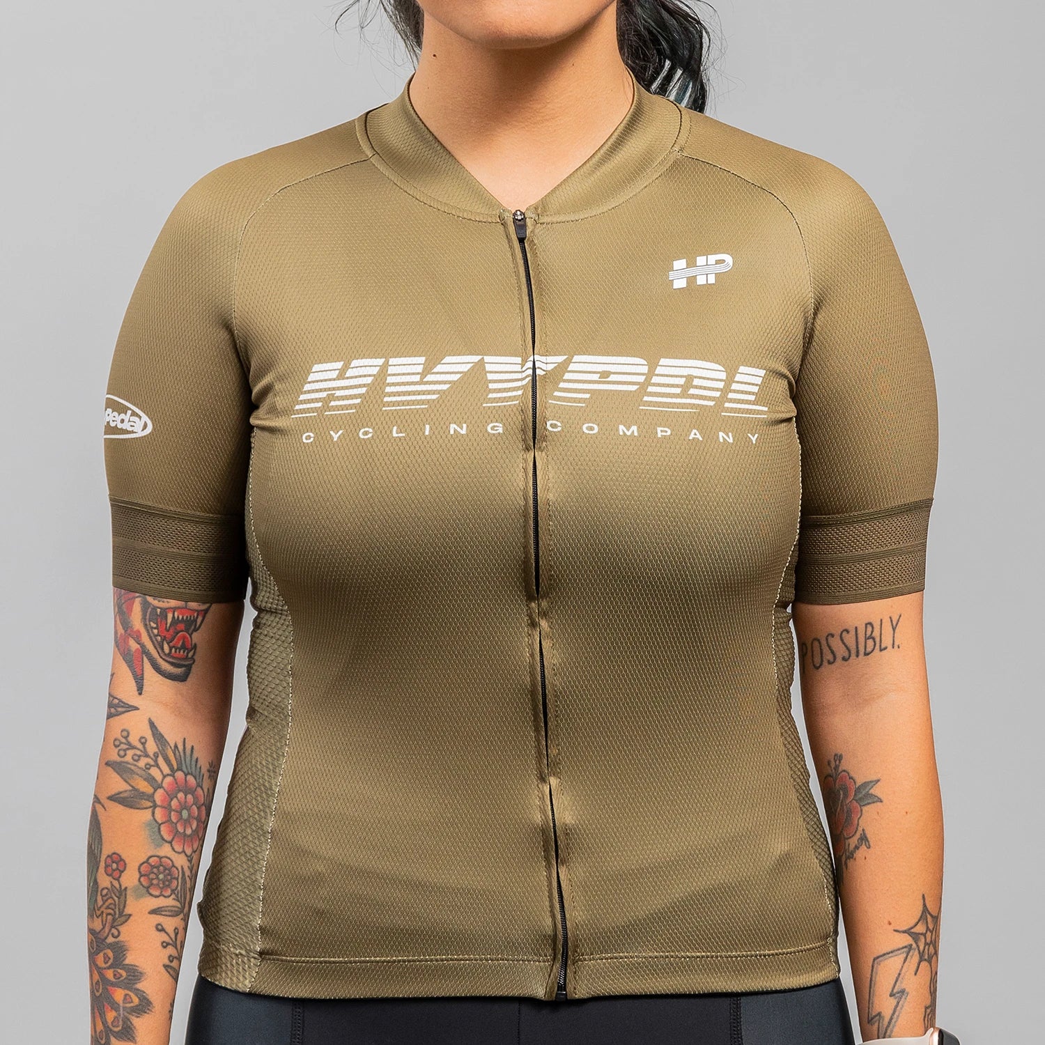 Olive Attack Women's Jersey Silver Jersey Tee