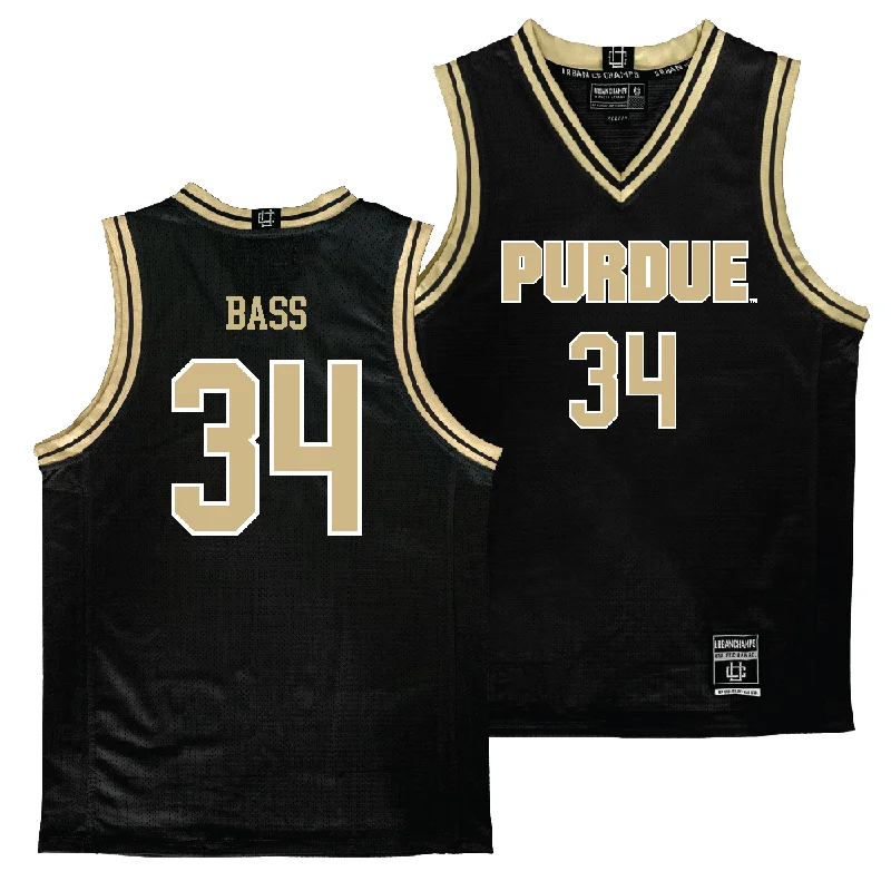 Purdue Women's Black Basketball Jersey   - Reagan Bass Recycled Jersey Tee