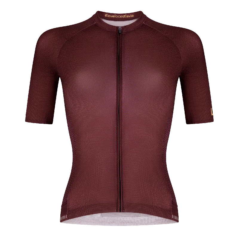 Women's Jersey | PODIUM PRO Eggplant Bamboo Jersey Tee