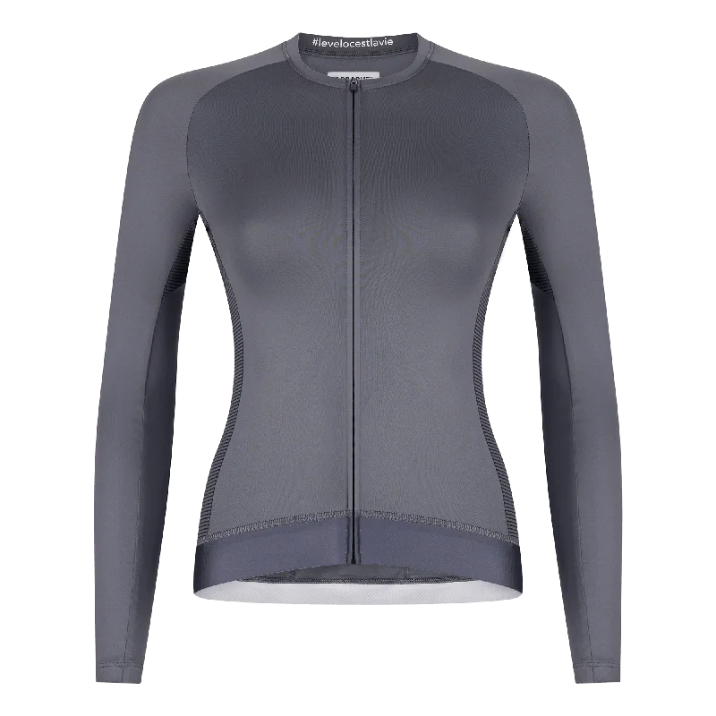 Women's Long Sleeve Jersey | PODIUM PRO LS Steel Exclusive Jersey Tee