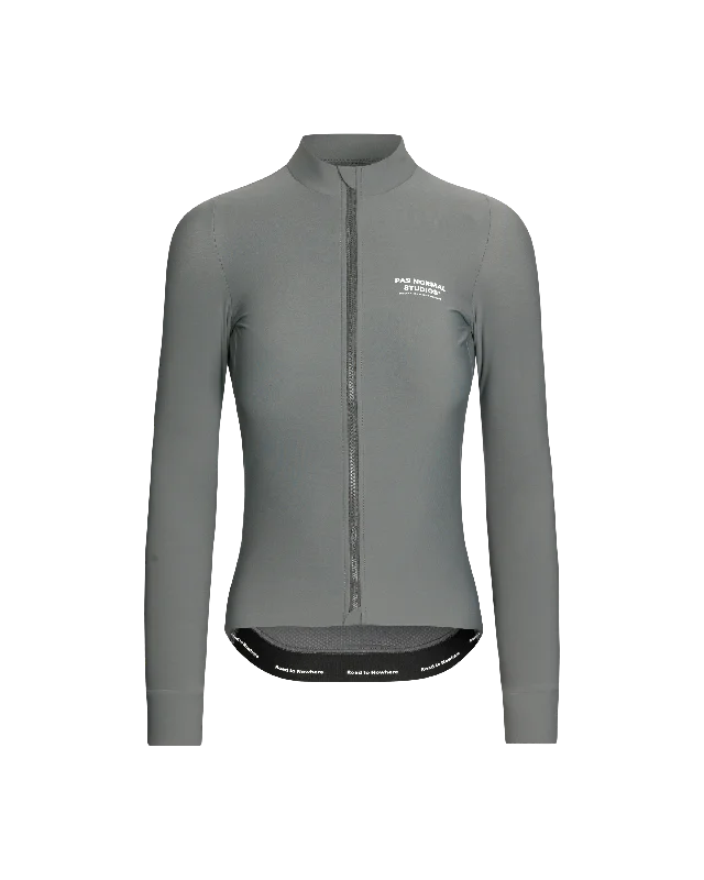 Women's Mechanism Long Sleeve Jersey - Dark Moss Metallic Jersey Tee